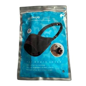 New Ireenu Pet Mouth Cover Adjustable Size XS